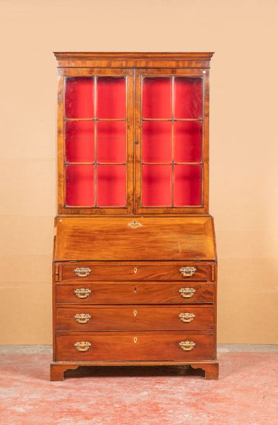 Meuble scriban en bois de placage avec en...