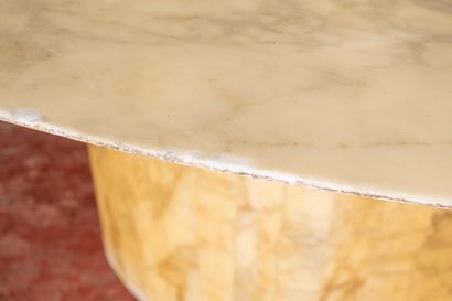 Grande table ovale en marbre

(Petits accidents)...