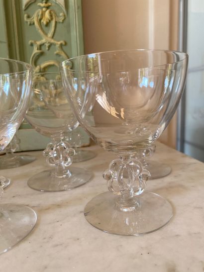Partie de service de verres en cristal (...