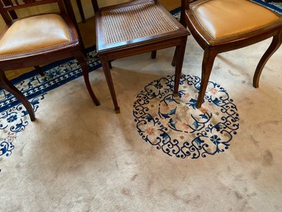 Paire de chaises en acajou,dossiers ajourés...