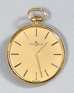 MONTRE SAVONETTE en or BAUME ET MERCIER Poids...