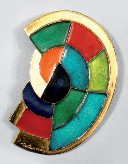 SONIA DELAUNAY (1885 - 1979)
BROCHE pendentif...