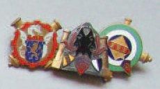 ARTILLERIE - Lot de 3 insignes: «108ème RALA»,...