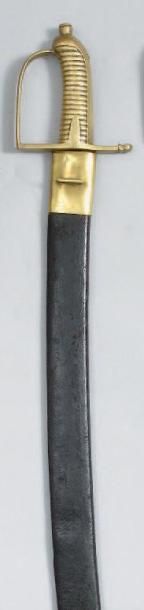SABRE BRIQUET MODELE 1791, poignée cannelée...