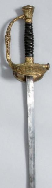 EPEE D'OFFICIER SUPERIEUR II EMPIRE, monture...