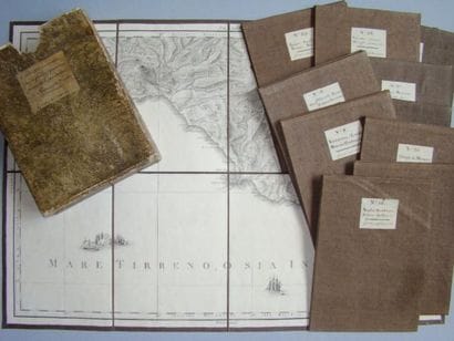 Rare SERIE DE 11 FEUILLES DE LA GRANDE CARTE...