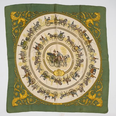 HERMES
Printed silk square

