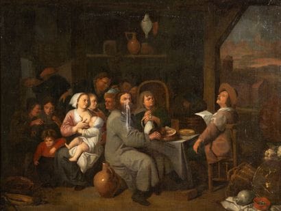 Ecole HOLLANDAISE vers 1660, atelier de David...