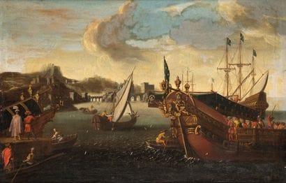 Ecole ROMAINE vers 1650, entourage de Agostino...