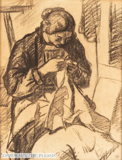 Edouard DUMOULIN (1898-1973)
Couturière
Dessin...