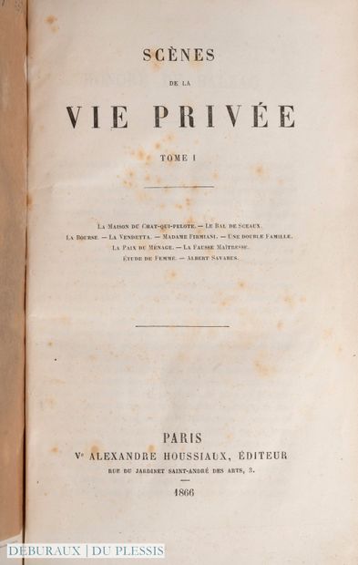 BALZAC (Honoré de). Œuvres complètes. Paris,...