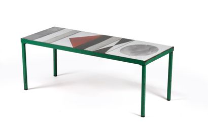 Roger CAPRON (1922-2006)
Table basse rectangulaire...