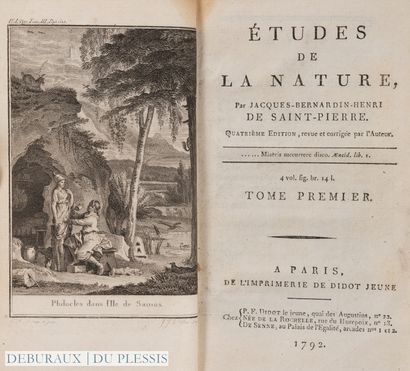 BERNARDIN DE SAINT PIERRE. Études de la nature....