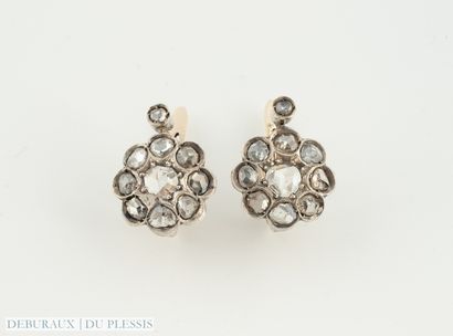 Paire de boucles d'oreilles marguerite en...