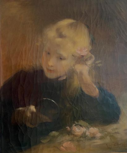Armand BERTON (1854-1927)
Young girl with...