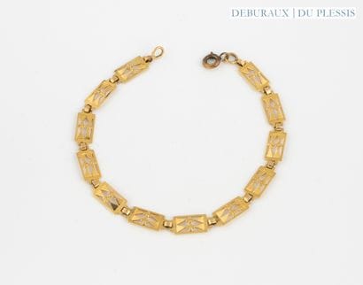 Bracelet with articulated links in 750 °/°°...