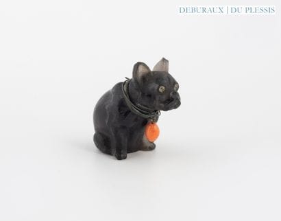 Bouledogue.
Petit sujet en pâte de verre.
(fines...