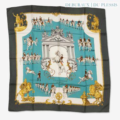 HERMES PARIS.
Silk square printed 