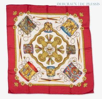 HERMES PARIS.
Printed silk square 