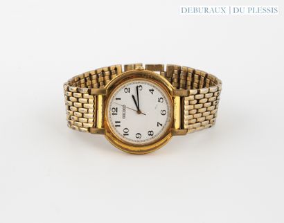 SEIKO. 
Bracelet montre d'homme en métal...