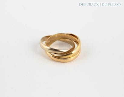 Three gold 750°/°° wedding band.
Weight:...
