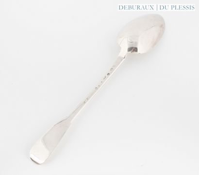 Ragout spoon in silver 950°/°° uniplat model...