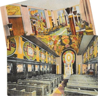 Lot de 10 cartes postales en couleur sur...