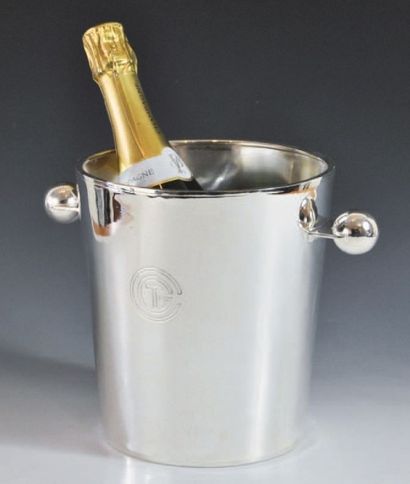 Seau à champagne tronconique, décoré d'un...