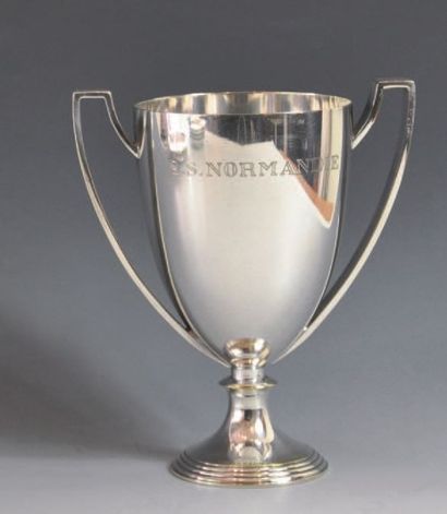 Coupe-trophée à anses offerte lors de tournois...