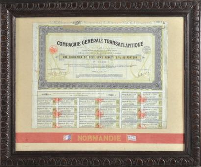 Obligations de la Compagnie Générale Transatlantique...