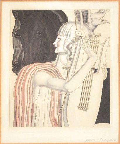 Jean DUPAS (1882-1964)
« La conquête du cheval...