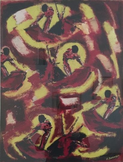 Jean DUCASSE (XX)

Corrida.

Gouache signée...
