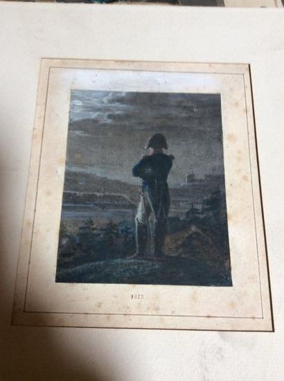 Ecole fançaise du XIXe. Napoléon de dos,...
