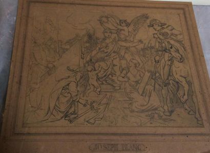 Attribué à : Joseph BLANC (1846-1904) Etude...