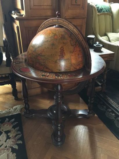 Bar en forme de mappemonde