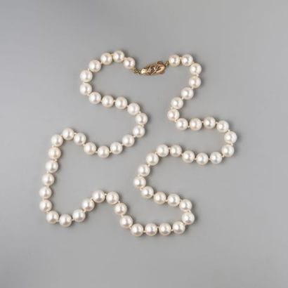 Collier choker de perles de culture de 7...