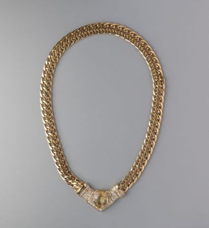 Collier draperie transformable en or 750...