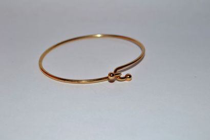 Bracelet jonc ouvrant en or 585 °/°°. Poids....