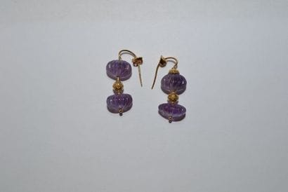 Paire de pendants d'oreilles en or 750 °/°°...