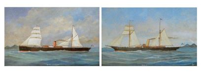 Ecole napolitaine
Portraits des yatchs mixtes...