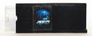 Passe-vue en verre et bois. Le port de Londres...