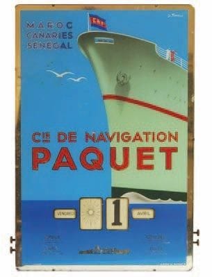 Compagnie de Navigation Paquet. Calendrier...