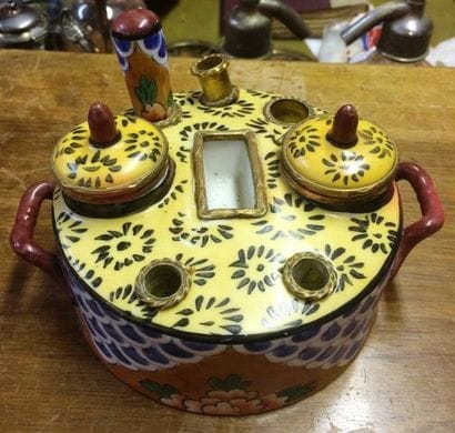 Encrier porcelaine de Limoges