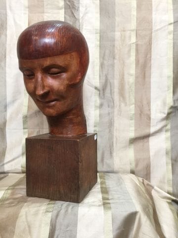 MOLINEAU (XXe siècle) 
Tête de femme souriant...