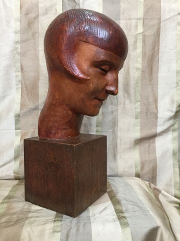 MOLINEAU (XXe siècle) 
Tête de femme souriant...