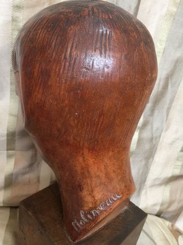 MOLINEAU (XXe siècle) 
Tête de femme souriant...
