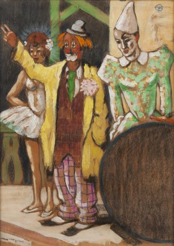 Ecole moderne
Clowns et danseuse
Pastel et...