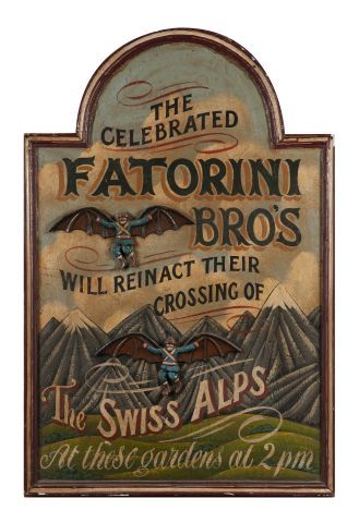 Fatorini bro's
Panneau publicitaire en bois...