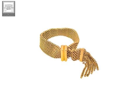 Chaînette en maille en or jaune 18K 750/°°°
Poinçon...