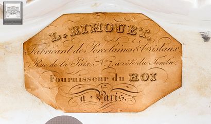 Jacob PETIT (1796-1868)
Encrier en porcelaine...